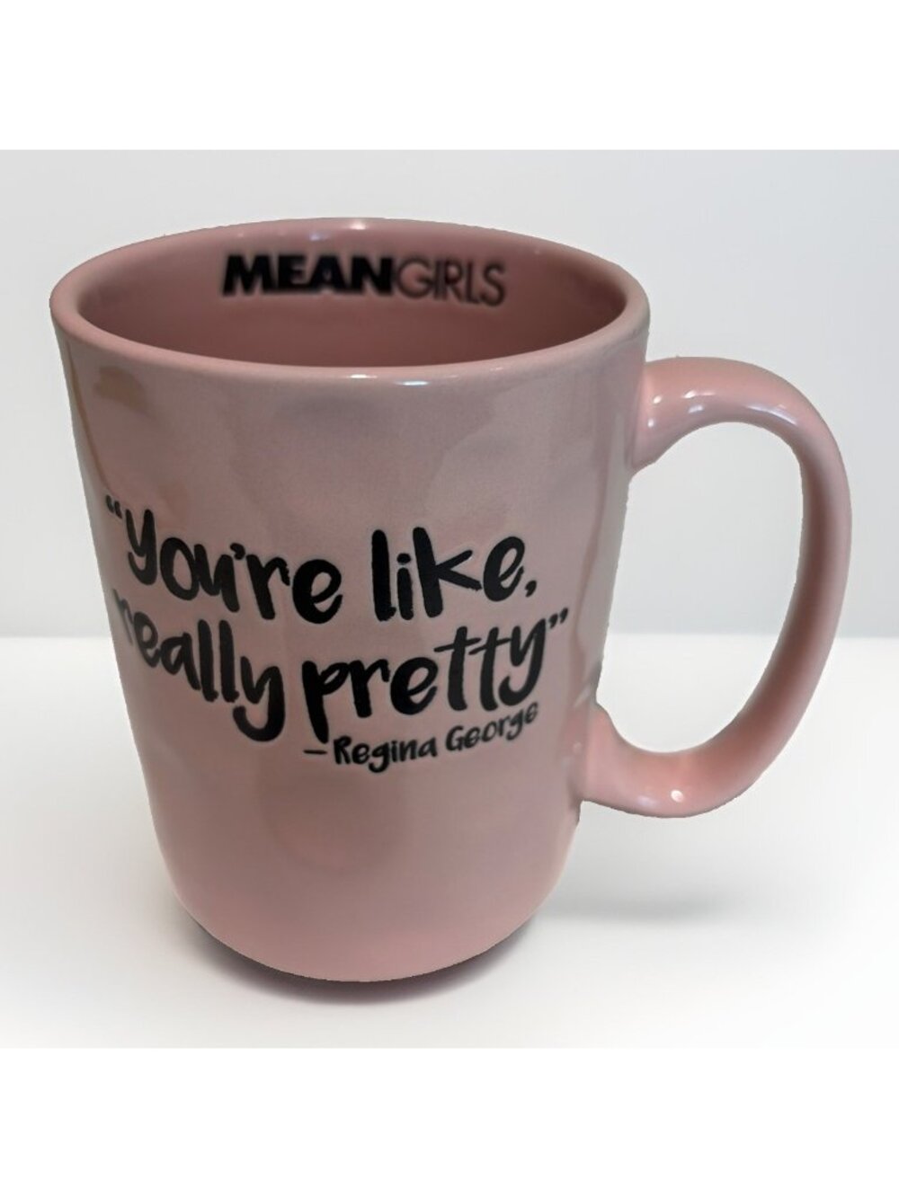 Mean Girls Coffee Mug You’re Like Really Pretty Regina George Thumbprint 17 oz